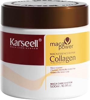 Karseell Collagen Hair Treatment Deep Repair Conditioning Argan Oil Collagen Hair Mask Essence for Hair All Hair Types 16.90 oz