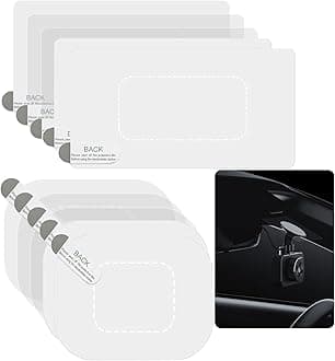 Dashcam Windshield Sticker, Sturdy CAR HUD Screen Sticker Film Easily Prevent Scratching & Falling, Durable and Reusable Windshield Sticker Applicator for Windshield On Dash Cam (10-Pcs)