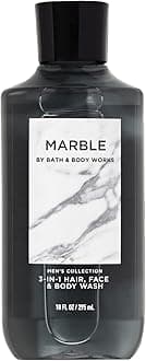 Bath and Body Works Marble For Men 3-in-1 Hair, Face & Body Wash - Value Pack lot of 2 - Full Size (Marble)