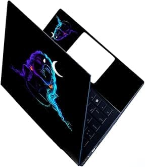 Full Laptop Skin Stickers HD Quality Sticker for Laptops Upto 15.6" Compatible with Apple/Dell/HP/Lenovo/Acer/Asus/Sony (Dustproof|Waterproof|Scratchproof|Reusable) - ADIYOGI FL EDS1