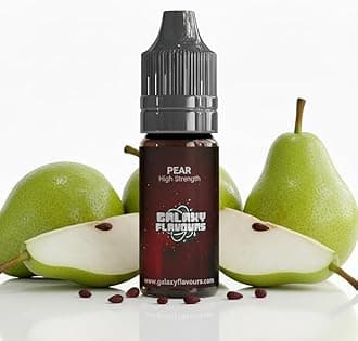 Pear Food Flavouring Drops 10ml - Premium Fresh Fruit Extract for Professional Baking & Luxury Pear Beverages - High Strength Food Grade Concentrate by GALAXY FOOD FLAVOURS