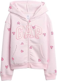 girls Logo Hoodie Hooded Full Zip Sweatshirt