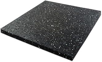 etm Anti-Vibration Washing Machine Mat - Soundproof Mat for Appliances | Thick Rubber | Sound and Impact Absorbing | Thickness: 20mm - 60 x 100 cm