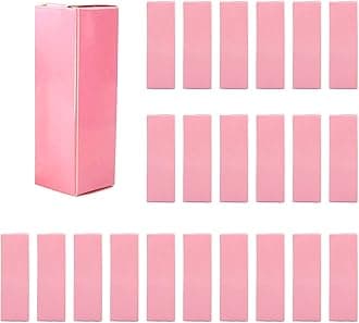 COSIDEA 50 PCS Empty Pink Lip Gloss Boxes W28 xW28 xH89mm / W1.02xW1.02xH3.5 inch, Cosmetic Perfume/Mascara Box Packaging for Small Business Wholesale, small Kraft Paper Box Luxury Holder Wrapping