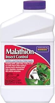 Malathion Insect Control, 32 oz Ready-to-Mix Concentrate Bug & Spider Mite Killer for Outdoor Garden Use