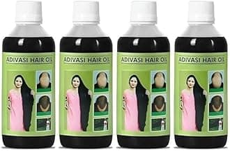 Original Adivasi Hair Oil 100 * 2 ML Ayurvedic Adivasi Hair Oil With Extract Onion, Rosemary, Castor, Amla, Almond, Coconut, Brahmi & Bhringraj Oil 100 ml Each (PACK OF - 4.)