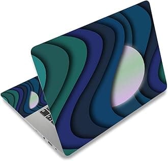 Laptop Skin Sticker Decal,12" 13" 13.3" 14" 15" 15.4" 15.6" Laptop Skin Sticker Protector Cover for Toshiba Hp Samsung Dell Apple Acer Leonovo Sony Asus Laptop Notebook (3D Fluids 3)