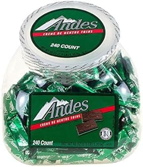 Andes Creme de Menthe Thins, 240 Piece Tub