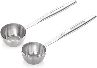 Hazel Stainless Steel Soup Ladle Set of 2 | Pizza Sauce Ladle | Big Serving Spoon with Long Handle | Pourer for Kitchen