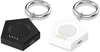 Compatible with Oneplus Watch 3 2 2R Charger Dock,Charging Type-C/Micro Adapter, Portable Pentagonal Wireless Charging Adapter for Oppo Watch Sprot/X2 mini/4 pro 3 pro/SE/2 (No Cable)(Black＆White)