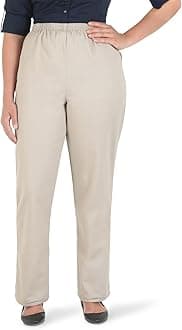 Women's Cotton Pull-on Pant with Elastic Waist