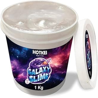 (1 Kg) White Galaxy Slime for Kids DIY Fruit Scented Metallic Magic Toy Slimy Slime Gel Jelly Putty Art Toys Birthday Gift Box for Boys Girls 3 to 10 Years