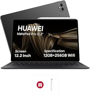 HUAWEI MatePad Pro 12.2" Tablet, OLED 144 Hz FullView Display, Large battery, Super Charge, Wifi, 12GB+256GB, HUAWEI Glide Keyboard, Professional GoPaint APP, M-Pencil, Black
