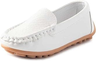 Fudaolee Boys Girls Loafers Dress Flats Slip-On Oxford Casual Moccasins School Walking Boat Shoes(Toddler/Little Kid/Big Kid)