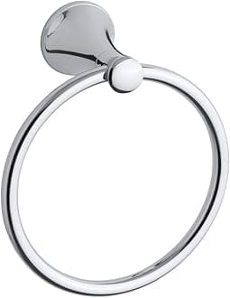 (Polished Chrome) - KOHLER K-13435-CP Coralais Towel Ring, Polished Chrome