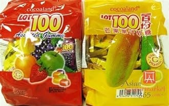 2 Packs of Cocoaland LOT 100 Gummy Candy (Mango and Mixed Fruit) 100g