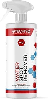 Gtechniq W9 Water Spot Remover for Cars, 1L | Advanced Solution Easily Removes Stubborn Water and Silica Spots from Bodywork, Suitable for Glass, All Paint Types and Vinyl