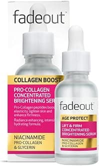 Fade Out Collagen Boost Concentrated Brightening Serum - Pro-Collagen Peptides & Niacinamide for Firm, Radiant Skin - 30ml