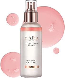 White Truffle Vital Spray Serum, Vegan Skin Care, Calming and Hydrating Facial Mist for Red and Sensitive Skin, Glow Serum, Surfactant Free, Korean Skin Care (3.38 fl oz.)