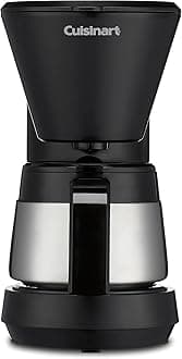 Cuisinart 5-Cup Coffeemaker with Stainless Steel Carafe, DCC-5570NAS