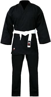 G4 Karate Suit GI Aikido Training Adult Student Uniform Set Free Belt Black White