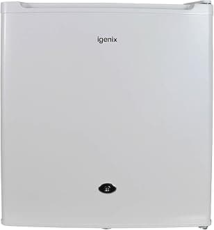 Igenix IG3711 Table Top Fridge with 41 Litre Capacity, 4 Litre Ice Box 1 Shelf, Reversible and Lockable Door, White