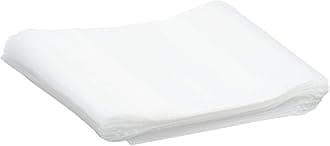 300 Pack Rok Hardware Heavy Duty 8" x 8" Resealable 4Mil Thick Writable Dispenser Plastic Big Clear Poly Zip Food Safe Storage Bags, Large RZ4R88