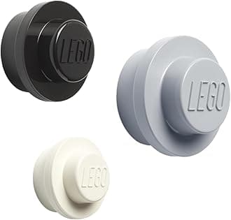 Room Copenhagen Lego Wall Hanger Set, Black/Grey/White (3 Pieces)