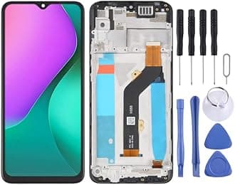 OEM LCD Screen for infinix Hot 10 Play/Smart 5 India Digitizer Full Assembly with Frame
