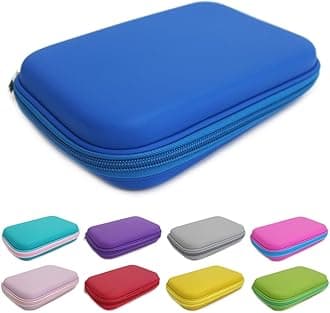 Fashion Stationery Pencil Cases for Boys Girls Kids Teenagers Large Hard Pencil Case Hardtop Hard Shell Case Travel Box Kids Girls Boys Gaming Device Storage Case, Blue, School Bag