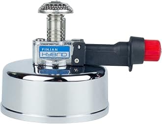 Finjan Portable Countertop Butane Burner - Portable Butane Burner for Indoor Use in the Lab or Home - Siphon Coffee Maker, Fondue Warmer, Smoremaker