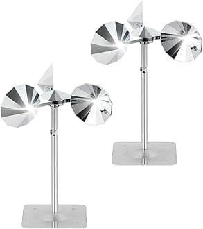 OFFO 2 PCS Bird Scare Reflective Device, Bird Reflector Keep Pigeon Woodpeckers and Sparrows Away for Outdoor Use Boats Roofs Gardens