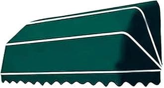 Tazyee French Curved Retractable Awning Folding Patio Awning Canopy, Balcony Canopy, Polyester Foldable Awning, Diy Courtyard Retractable Awning For Yard, Balcony, Porch 70 * 70 * 50cm dark green