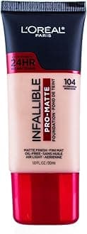 Lor If Matte 104 Fdtn Gld Size 1z L'Oreal Infallible Pro-Matte Foundation Golden Beige 1 Fluid Ounce