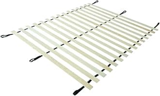 EVERGREENWEB - Slatted base - Wooden slats with flexible frame 160x190 cm for double bed, Easy frame, Perfect as replacement slats for double bed