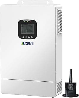 Hybrid Solar Inverter 48V 3600W,Built in 80A MPPT Solar Charger 300VDC,Support Parallel(6 Units) Pure Sine Wave Off-Grid+On-Grid Inverter with WiFi for Home Loads,Lead Acid/Lithium Battery Compatible