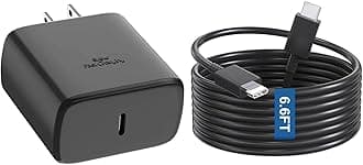Samsung USB-C Charger Super Fast Charging 45W Wall Charger & 6.6FT Cable for Samsung Galaxy S25 Ultra/S25/S25+/S24+/S24 Ultra/S24/S24+/S23 Ultra/S22 Ultra/S21 Ultra