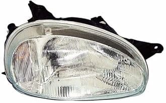 Headlight Right side headlamp passenger side headlight assembly projector front light car lamp car light compatible with Opel Corsa B 1993 1994 1995 1996 1997 1998 1999 2000 VP2311P