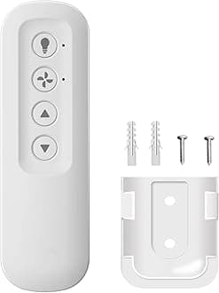 Ceiling Fan Remote Control Replacement for Hunter 99770 99392 99813, Compatible with Hunter 99770 99392 99118 99122 99123 99119, Light Dimmer 3-Speed Wall Mount (Remote Only)