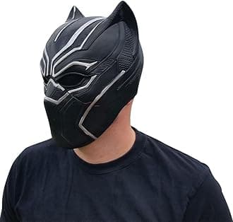 Superhero Panther Mask Halloween Soft Latex Overhead Helmet Mask