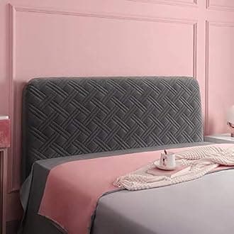 Headboard Covers Slipcover, Stretch Bed Headboard Covers, Small Square Jacquard Dustproof Protector Cover for Upholstered Headboard (Milk White, Queen Headboard Length ( Color : #8 , Size : 190cm/75in