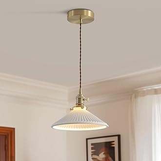 3 Light Pendant Lighting Brushed Gold Cluster Pendant Light Fixture Milk Glass Chandelier Modern Mid Century White Ceramic Cluster Hanging Pendant Lights Kitchen Island for Bedroom MPL16D-3R