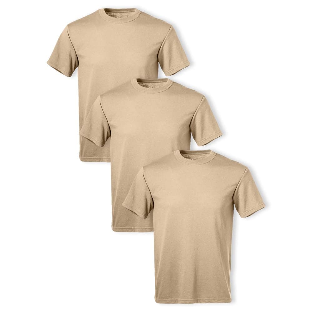 Men's 3 Pack - USA Poly/Cotton Military Tee