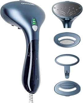 OWNAIR Turbo Garment Steamer, steam iron for clothes, easy vertical horizontal steaming, Steamer for clothes, 24g/min high steam 1800 Watt, 130 ml, 15-sec Fast Heating