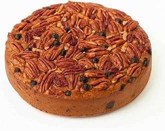 ANDY ANAND CHOCOLATIER Sugar Free Gourmet Fruit Cake with Berries, Pecans & Walnuts, Sweetened with Stevia, Moist & Rich, Handmade in California, Perfect for Celebrations, 2.8 lb