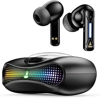 Boat Airdopes Drift TWS in Ear Earbuds, 40hrs Playback, Beast Mode(40ms Latency), 4 Mics with ENx, Car-Shaped ID with RGB LEDs, ASAP Charge, IWP Tech, BT v5.4 & IPX4 Resistance(Black Sabre)