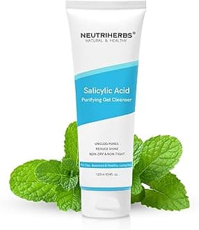 Salicylic Acid Face Wash, Salicylic Acid Cleanser for Acne-120ml, Gentle Exfoliating Facewash for Oily/Acne-prone skin, SA Acne Treatment Hydrating Cleanser, Acne Facial Wash for Women/Men