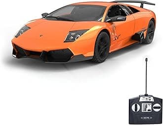 Vinie Remote Control Car for Boys, RC Cars Lamborghini Murciélago, 1:14 Scale Officially Licensed Kids Toys, Lambo LP670 Drift Car with Cool Led Lights, 5 6 7 8 9 10 11 12 Year Birthday Gift (Orange)