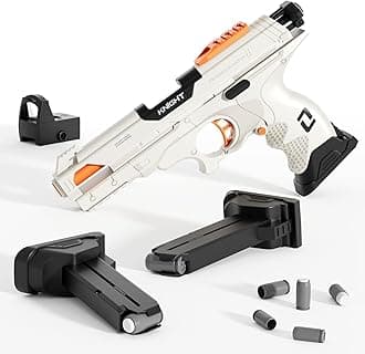 Toy Gun Soft Bullet Pistol,Safe Foam Dart Blaster Toy Shooting Games with 60 Soft Darts 2 Magazines for 8+ Year Old,Christmas Thanksgiving Day Birthday Gifts for Teen Youth Boys Girls