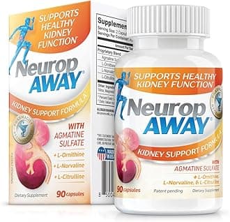 - NeuropAWAY Kidney Support Formula Sugar Free with Agmatine Sulfate 500mg L-Novaline 50mg L-Ornithine 150mg L-Citrulline 100mg Per Capsule 90CT Fast Acting Kidney Support